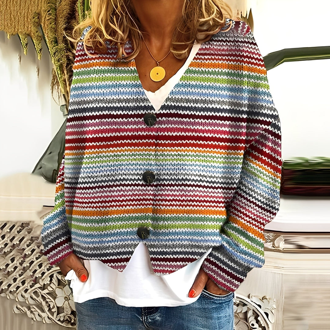 Suéter de tricot Nydia, feminino, aconchegante e chic, ideal para looks elegantes de inverno.