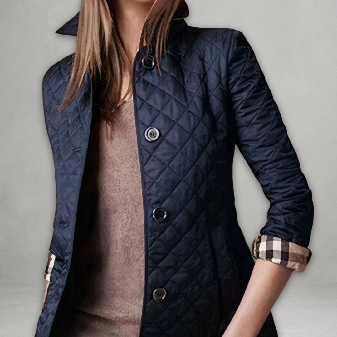 Casaco feminino de primavera leve e elegante. Jaqueta moderna e versátil, ideal para transição casual.