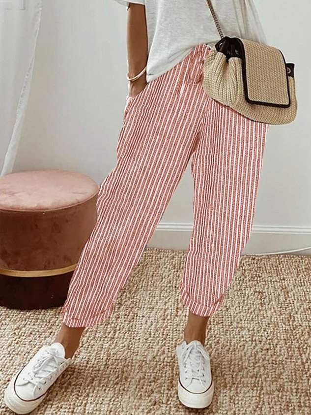 Calças femininas Mel: um clássico elegante e confortável para o verão, perfeito para qualquer ocasião.