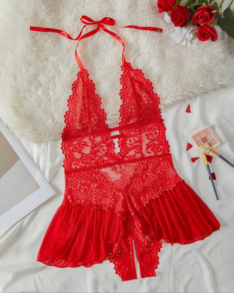 Conjunto de lingerie feminino, sensual e confortável, ideal para presentear com elegância.
