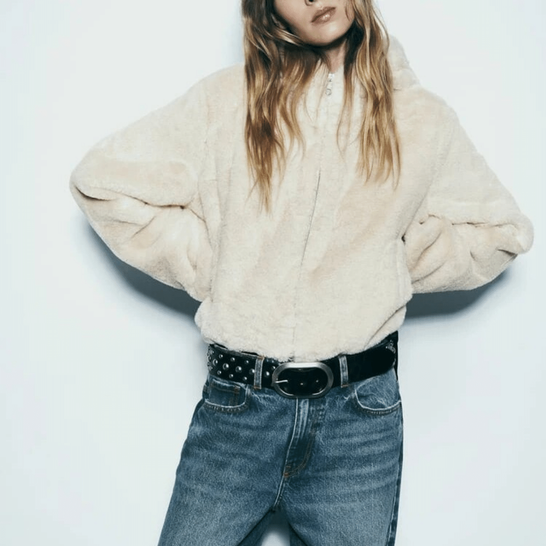 Casaco de inverno feminino, super confortável e elegante, ideal para a moda atual.