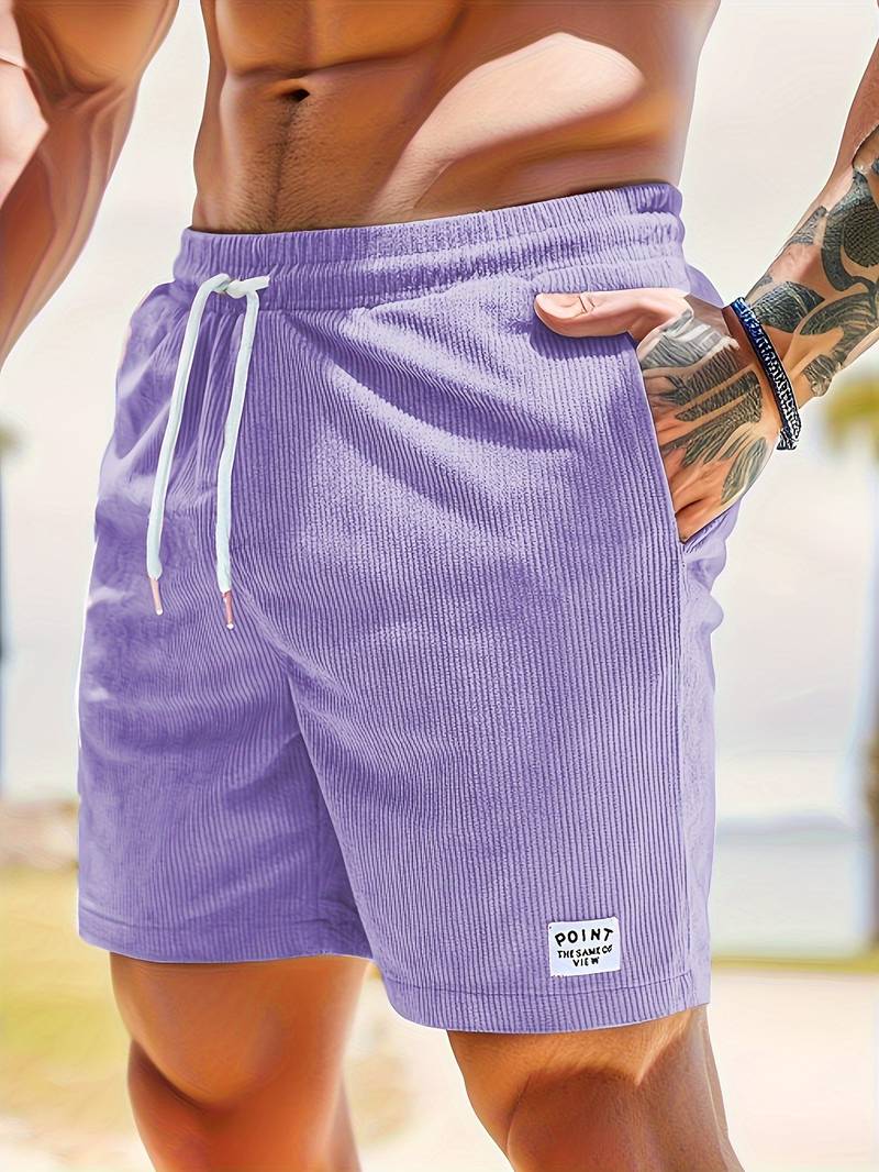 Shorts de praia masculinos para o verão, com moda casual e confortável, adequado para diversas ocasiões.