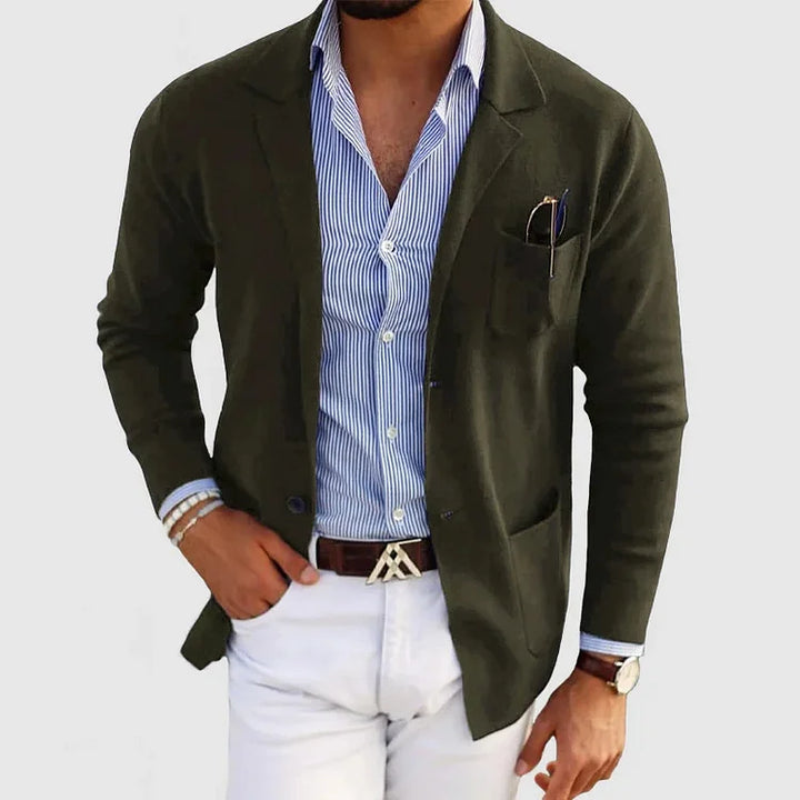 Casaco blazer masculino para look versátil, perfeito para moda social e casual.