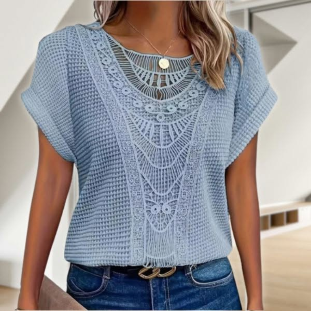 Blusa casual feminina, top elegante com detalhes que a elevam, para um visual moderno e sofisticado.