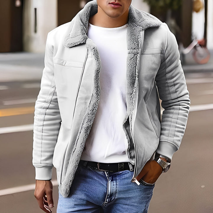 Jaqueta masculina moderna para inverno, estilo casual. Agasalho quente e confortável para moda masculina.