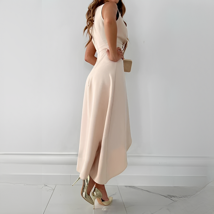 Vestido midi plissado feminino. Estilo elegante e versátil para verão, festas e ocasiões casuais, moda confortável.