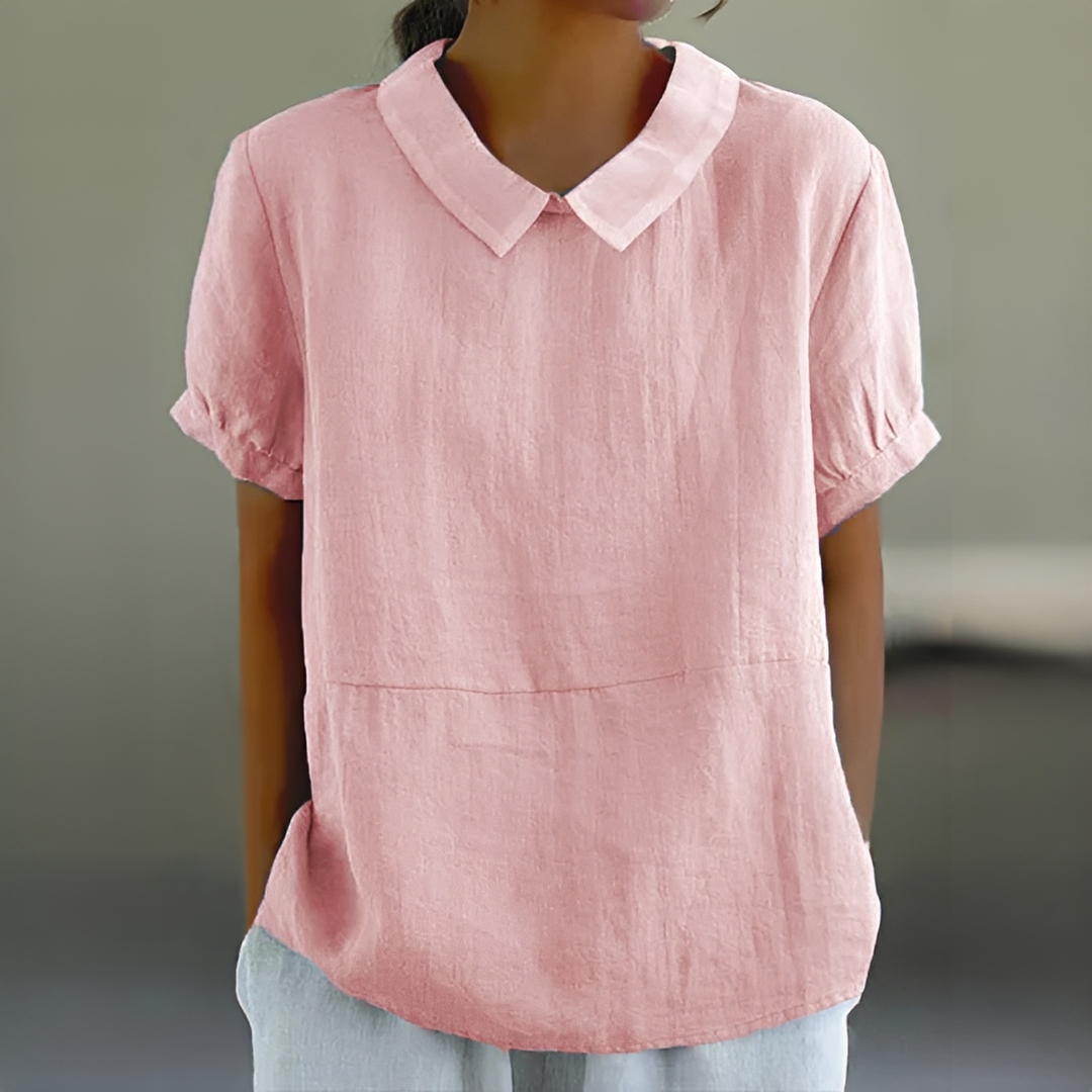 Blusa elegante e confortável para mulheres. Camisa de verão casual, perfeita para um look fresco e estiloso.