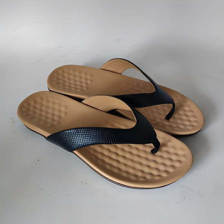 Pantufas femininas confortáveis para casa, com palmilha anatômica que proporciona suporte e bem-estar.
