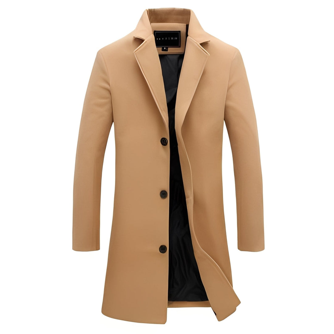 Casaco masculino elegante cinza para inverno, estilo clássico e conforto.