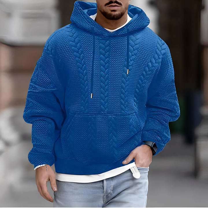 Hoodie masculino de inverno/outono, oferece conforto superior e estilo casual. Essencial para moda homem.