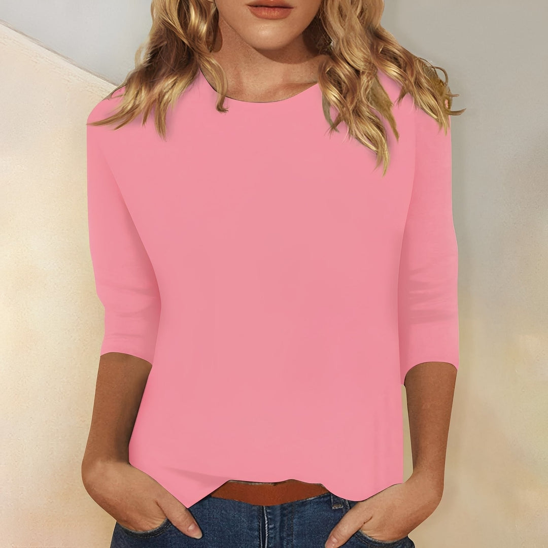 Blusa feminina de manga longa Louisa, ideal para o inverno. Moda feminina básica e casual para estilo simples.
