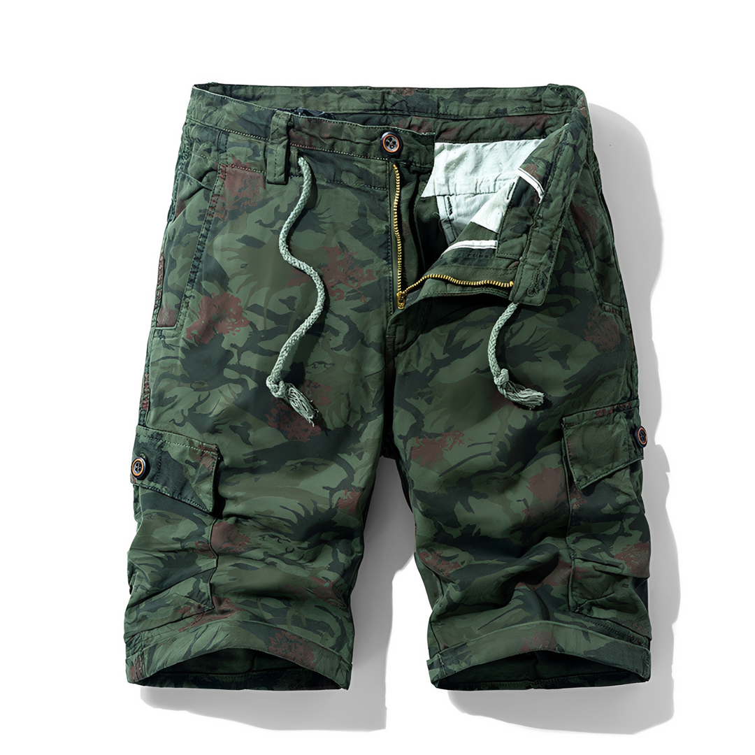 Confortável shorts cargo masculino para o dia a dia, estilo solto, perfeito para relaxar no verão.