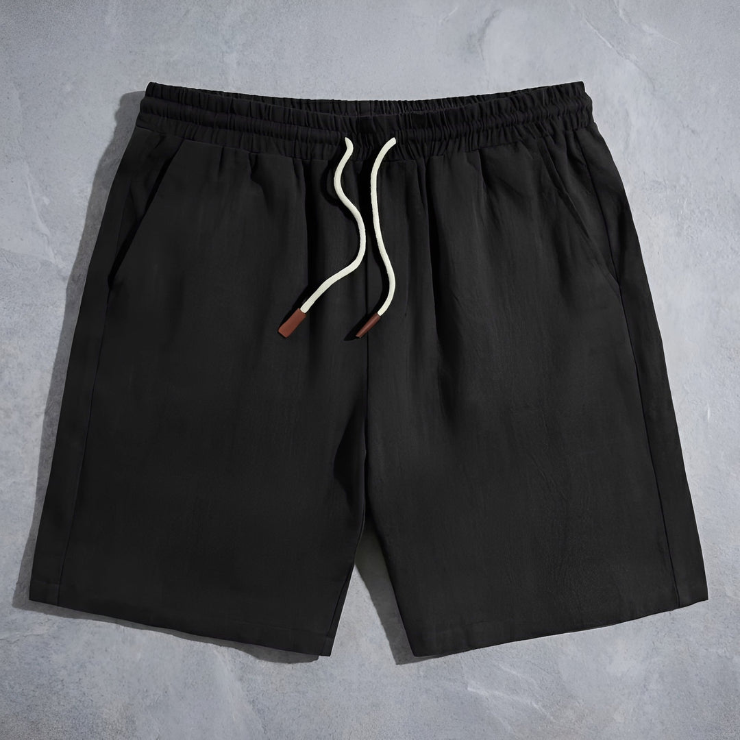 Shorts masculinos de dia a dia com cordão, oferecendo máximo conforto e estilo para o verão.