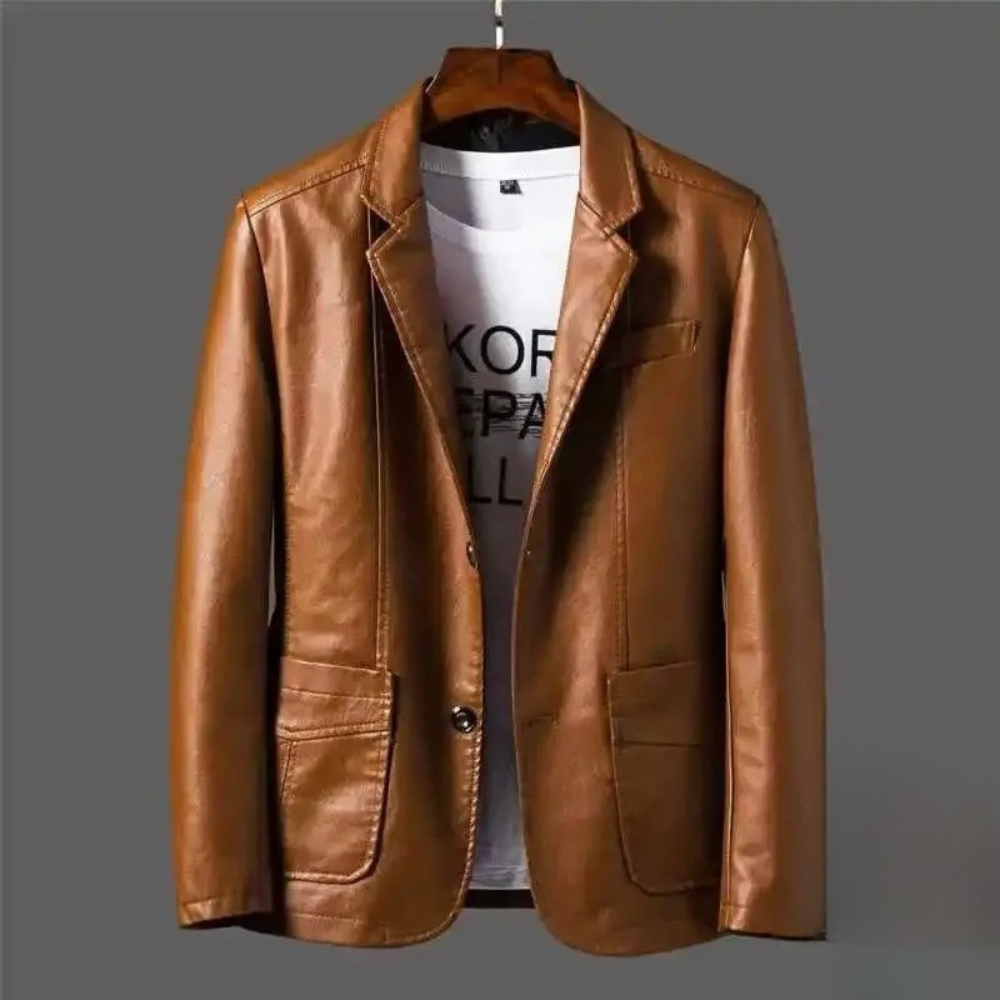 Jaqueta masculina preta, ideal para estilo e conforto. Roupa masculina casual com toque de elegância.