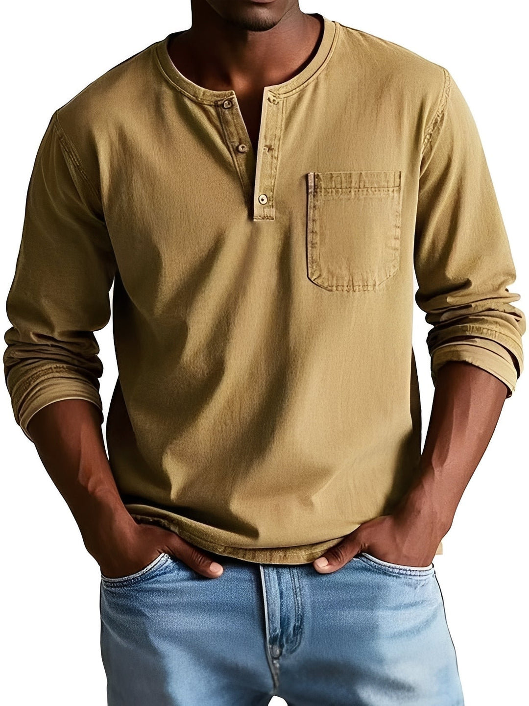 Roupa masculina: camisa casual manga longa para verão e outono, oferecendo estilo moderno e conforto.