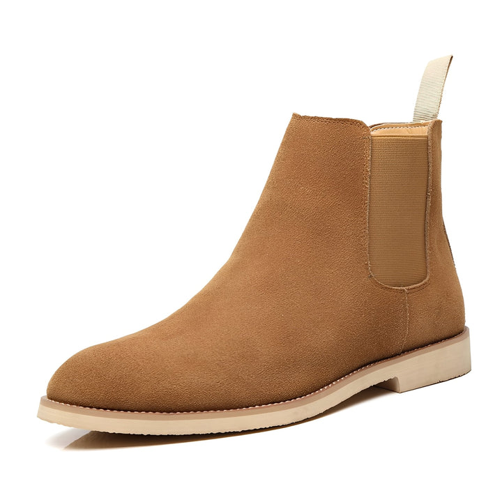 Botas masculinas Chelsea Willard com detalhe elástico. Conforto e estilo elegante para o calçado masculino moderno.