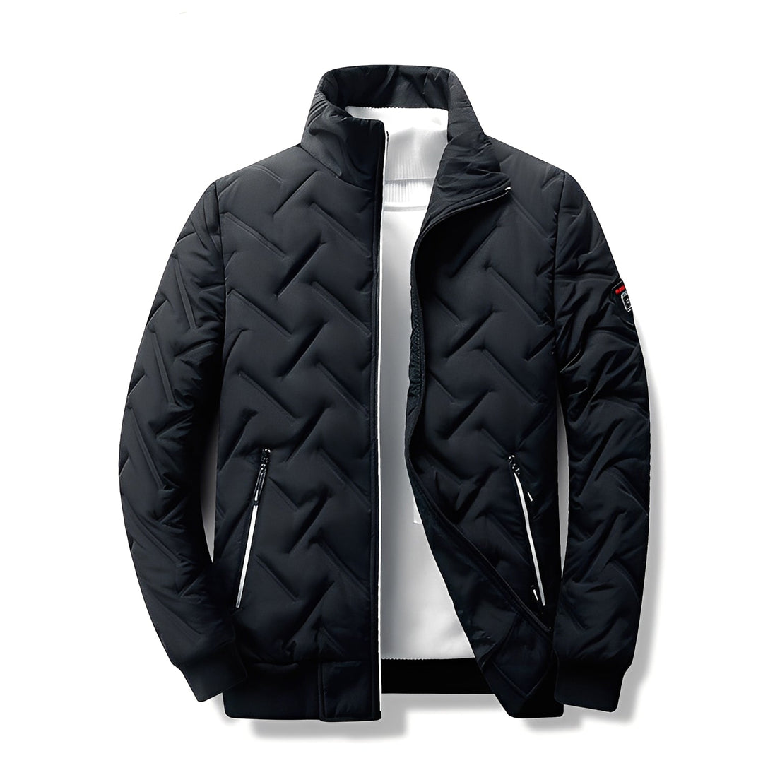 Jaqueta acolchoada masculina Tanner em cor vibrante, um outerwear versátil para looks casuais de inverno.