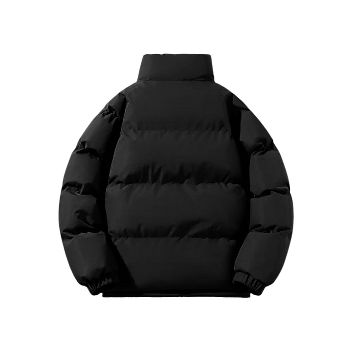Jaqueta de inverno masculina puffer acolchoada, para frio e estilo casual urbano.