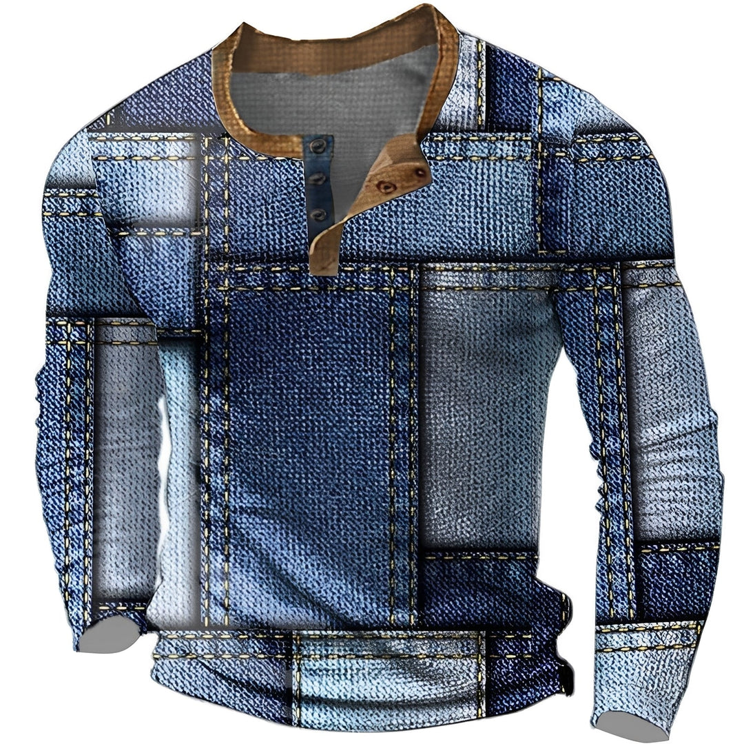 Conforto e estilo definem esta camisa masculina de manga longa casual, essencial para guarda-roupa versátil.