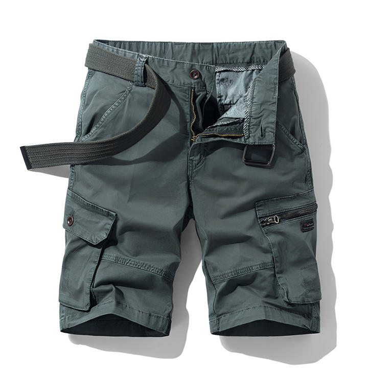 Shorts cargo masculinos modernos e soltos, ótimos para combinar com camisetas no verão casual.