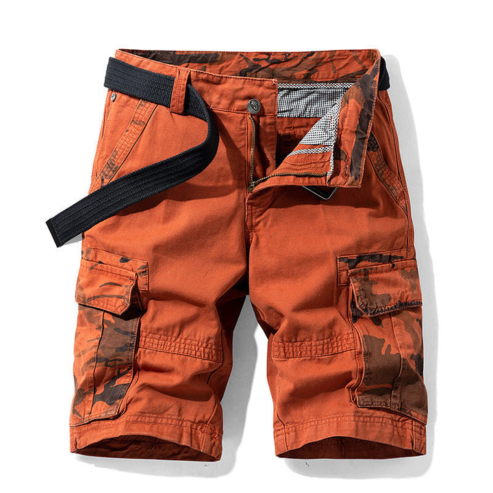 Bermuda cargo masculina moderna, caimento solto, ideal para moda casual e estilo urbano de verão.
