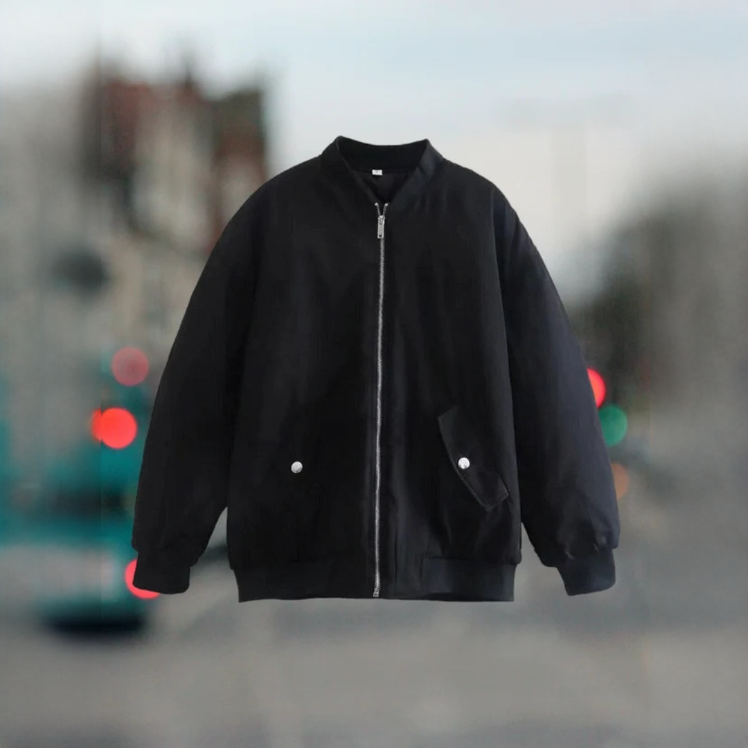 Casaco de inverno feminino: jaqueta bomber oversized confortável, ideal para looks urbanos e outwear.