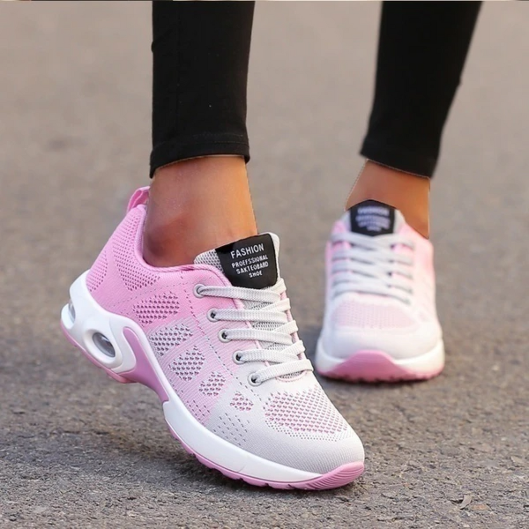 Calçado feminino de conforto Lina para caminhada e uso diário, ultra leve e respirável.