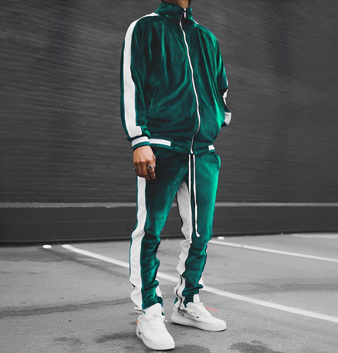 Conjunto esportivo casual masculino: conforto, estilo e moda de verão para lazer e treino.