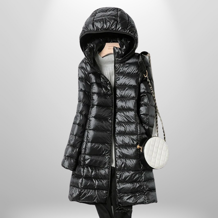 Jaqueta feminina ultraleve para uso diário. Conforto e estilo para outono/inverno casual. Moda versátil.