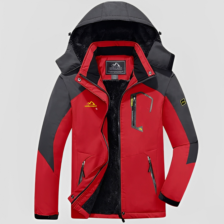 Jaqueta de inverno masculina estilosa preta, ideal para o frio e moda casual. Conforto e outwear.
