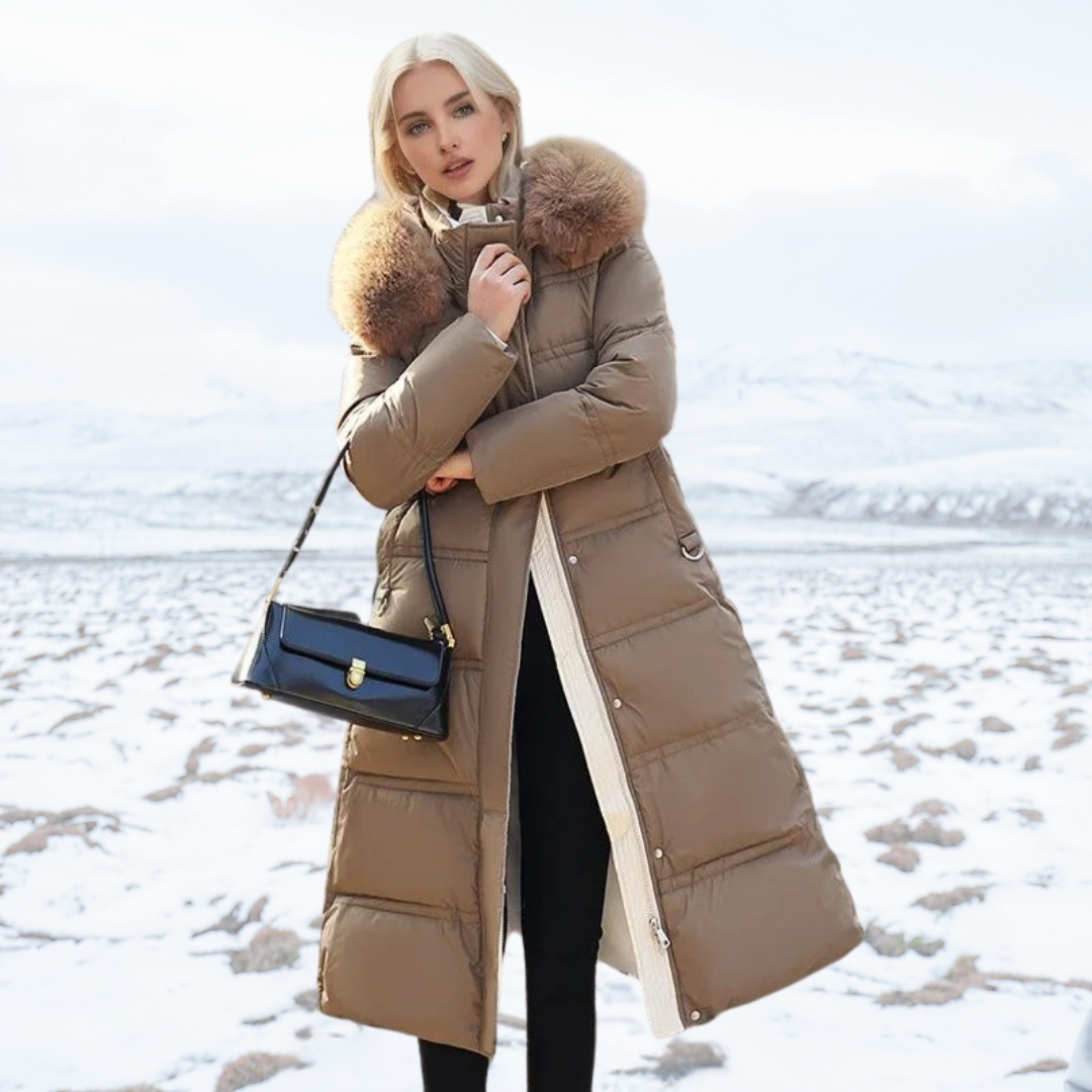 Jaqueta feminina térmica e estilosa, ideal para o inverno e conforto máximo.