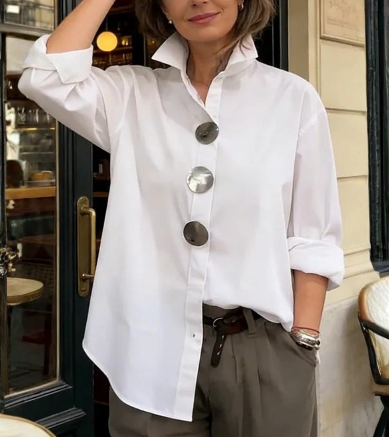 Blusa feminina sofisticada, estilo moderno, perfeita para roupa feminina elegante e confortável.