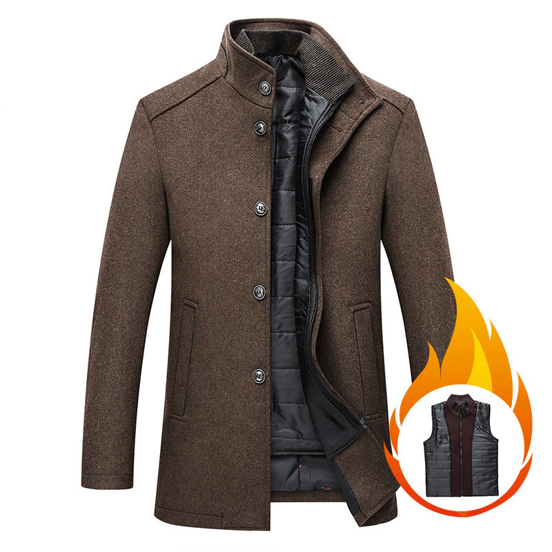 Casaco masculino elegante para outono/inverno. Confortável, estilo clássico e moda masculina ideal para o frio.