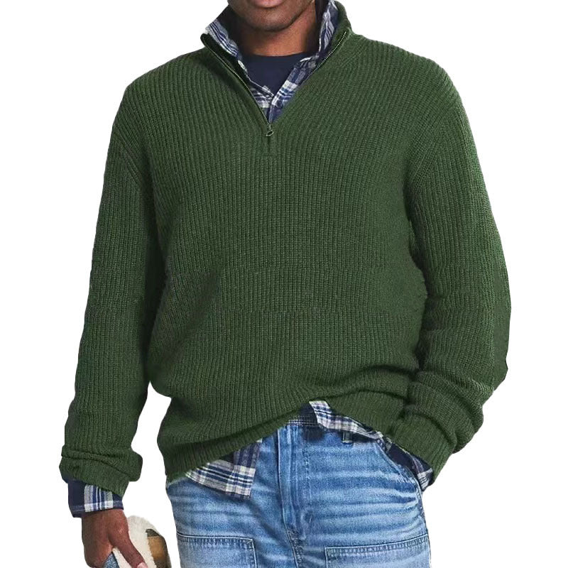 Pulôver Charlton, suéter masculino texturizado para um look casual. Confortável e aquecido, ideal para o inverno.