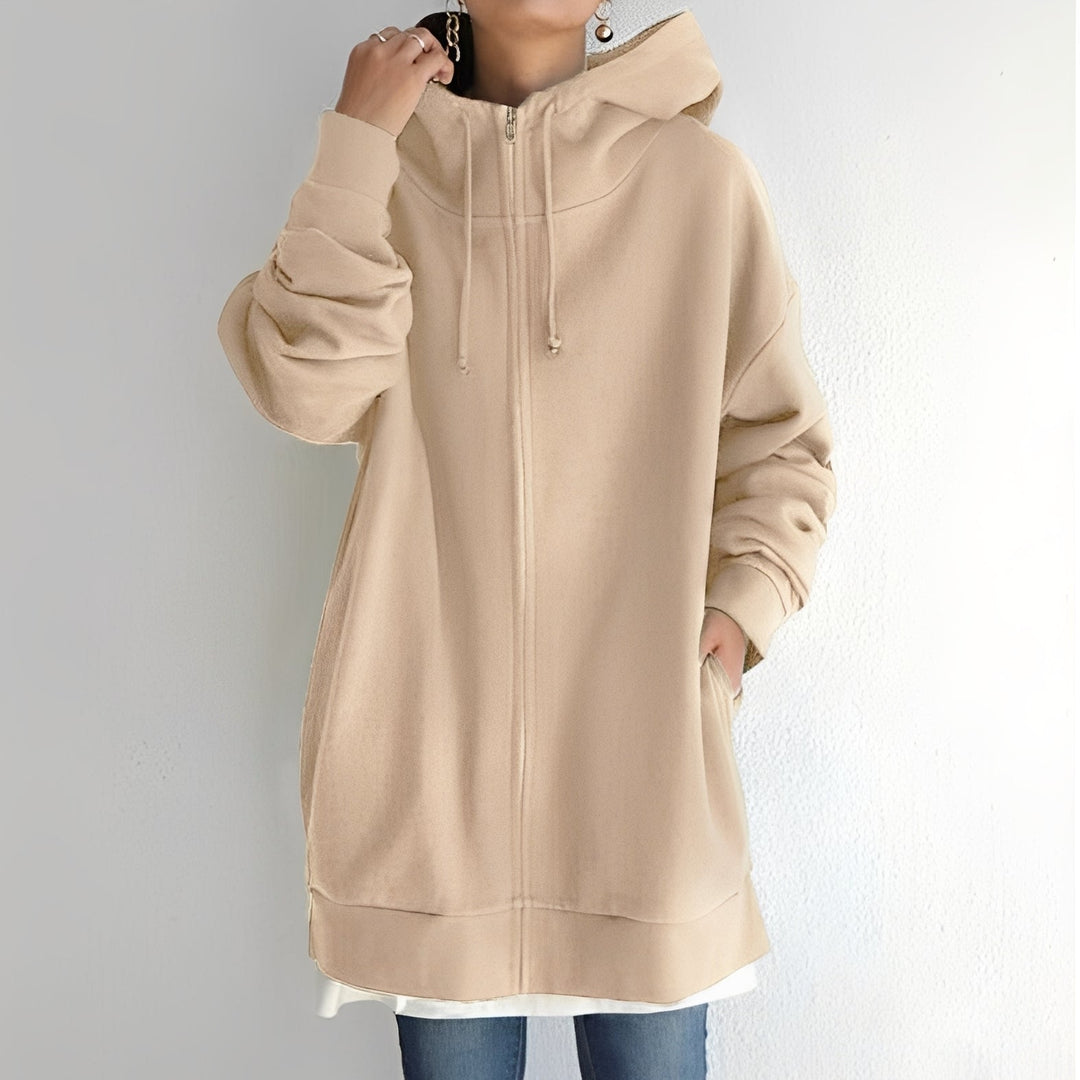 Hoodie Feminino Oversize Eleanor, super confortável, estilo moderno e casual para o dia a dia.