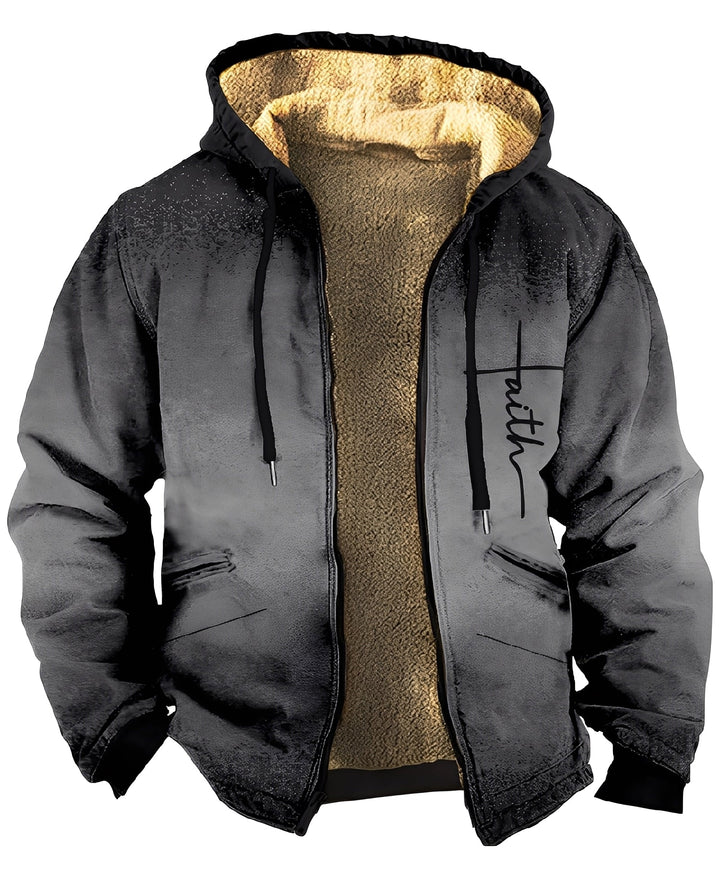 Jaqueta masculina Mervin colorida com capuz, estilo casual e esportiva para outono inverno.