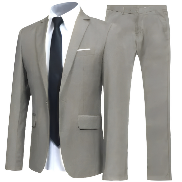 Conjunto masculino elegante de duas peças versátil. Roupa sofisticada para homem, ideal para qualquer estação e ocasião.