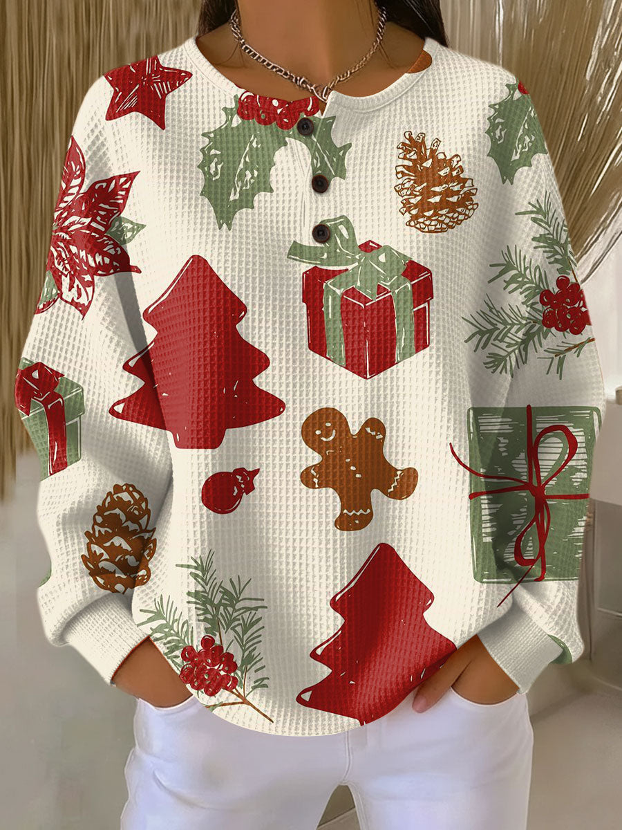 Camisola feminina elegante de inverno com conforto térmico, suéter casual para o frio, ideal para outono/inverno.