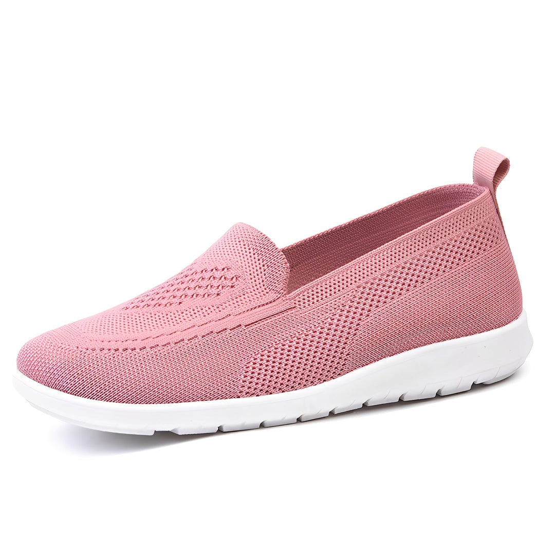 Sapatos de verão femininos em malha respirável, design leve e confortável para o dia a dia. Estilo versátil.