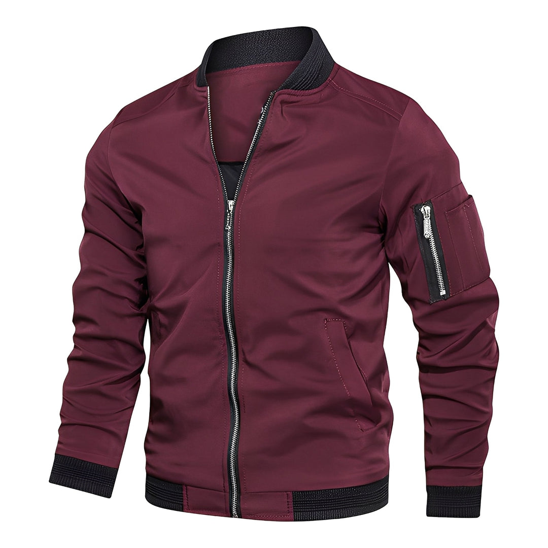 Jaqueta Bomber Masculina Esportiva, Blusão Casual, Moda Masculina Moderna. Outwear versátil para o dia a dia.