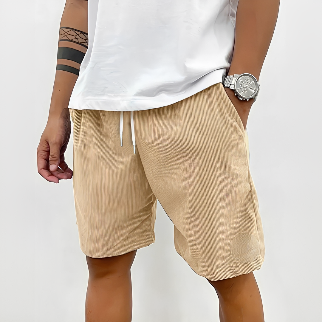 Bermuda masculina casual para moda verão. Shorts leves para conforto máximo.