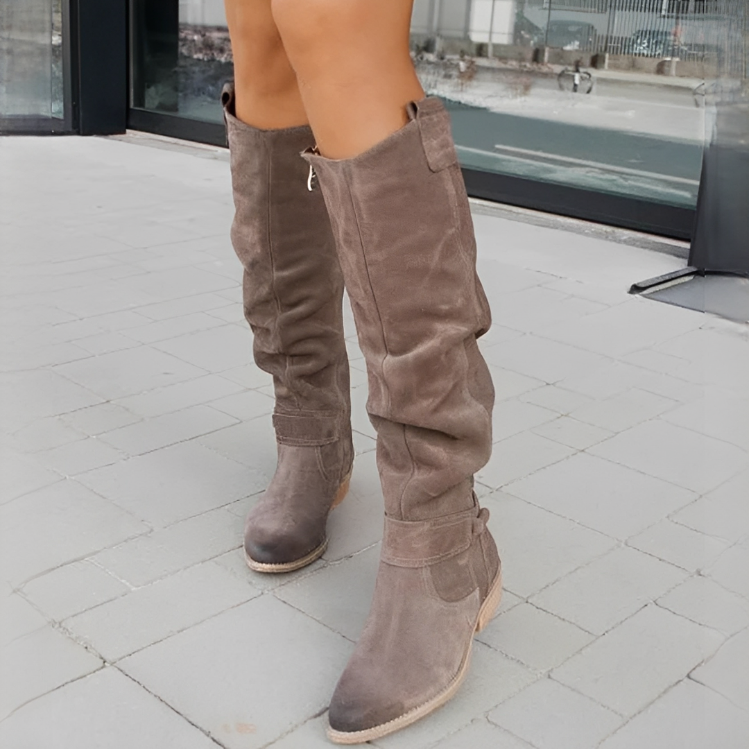 Botas femininas de inverno antiderrapantes, garantindo conforto e segurança em dias frios, com estilo elegante.