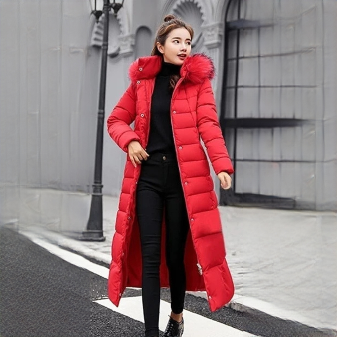 Casaco feminino verde militar elegante, agasalho de inverno com conforto e estilo para dias frios.