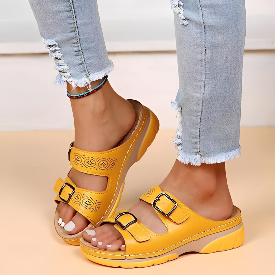 Sandálias femininas de verão confortáveis para caminhadas diárias, estilo casual e dia a dia.