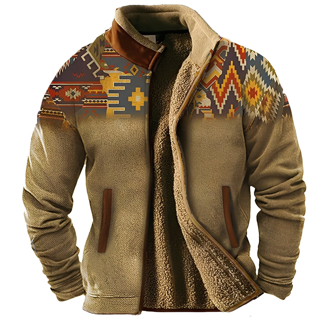 Jaqueta masculina moderna de inverno, oferece conforto e versatilidade para a moda masculina atual.