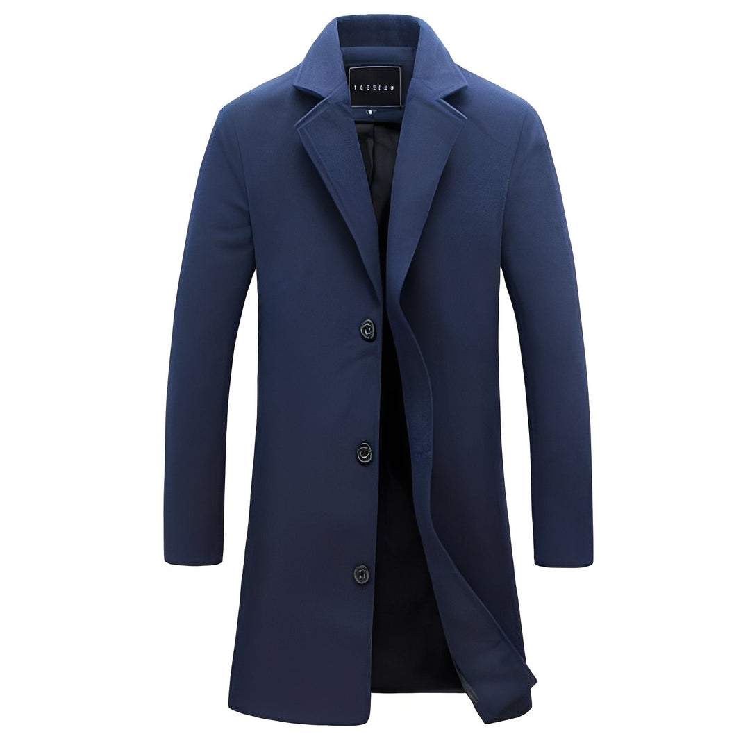 Casaco masculino de inverno que oferece conforto e estilo clássico para os dias frios.