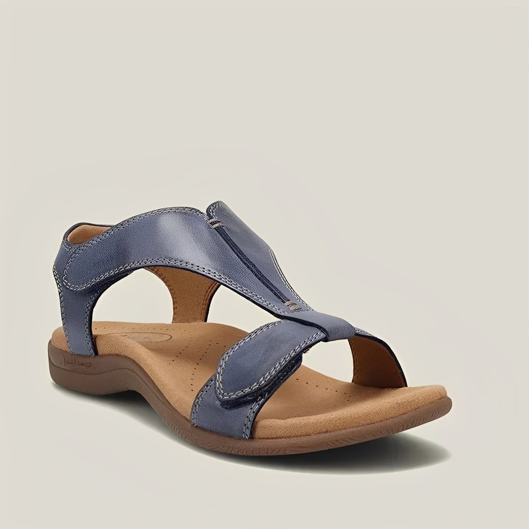 Calçado feminino: Sandálias plataforma Sharon com velcro, oferecendo conforto e estilo moderno.