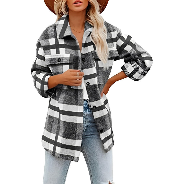 Casaco cardigan xadrez para mulheres. Conforto e estilo para os dias mais frios do ano.