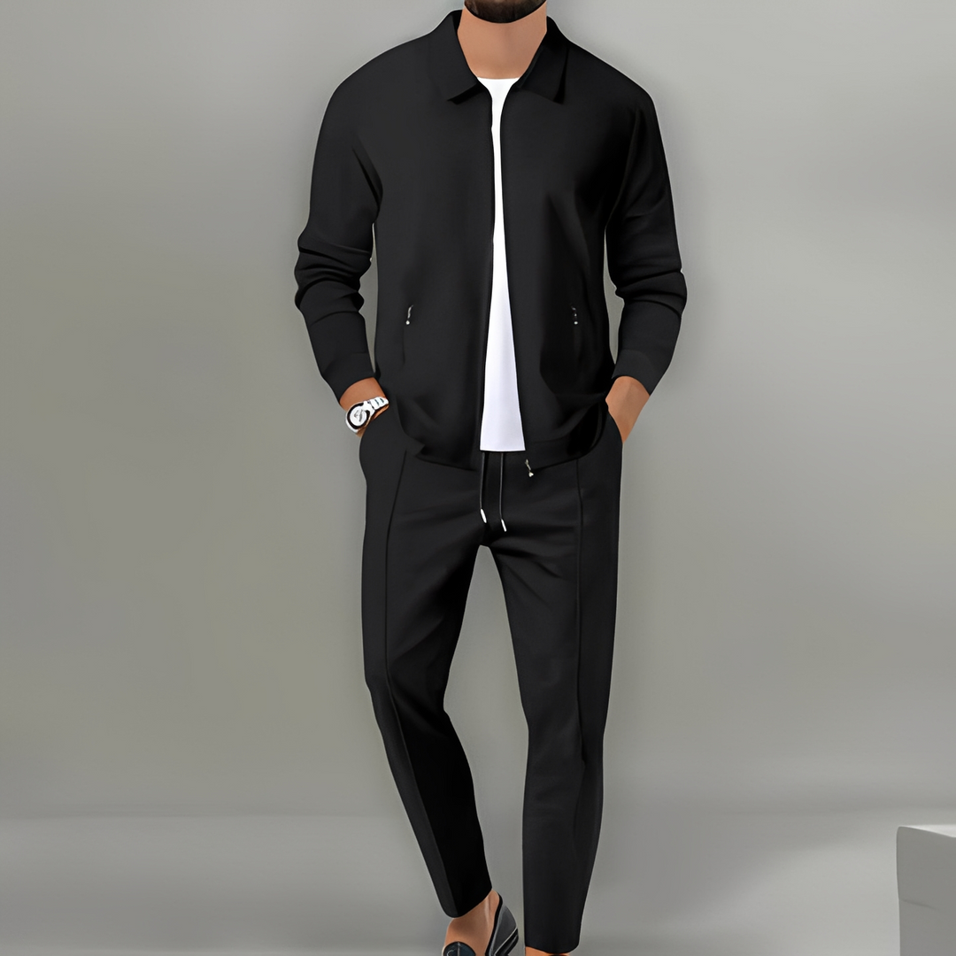Roupa casual masculina: conjunto de 2 peças descontraído. Estilo moda verão/primavera para conforto diário do homem.