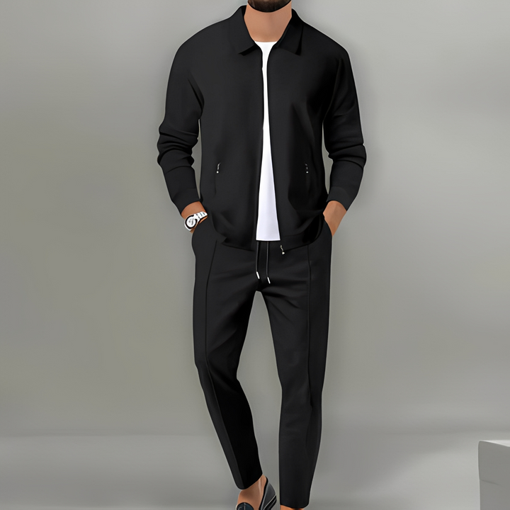 Roupa casual masculina: conjunto de 2 peças descontraído. Estilo moda verão/primavera para conforto diário do homem.